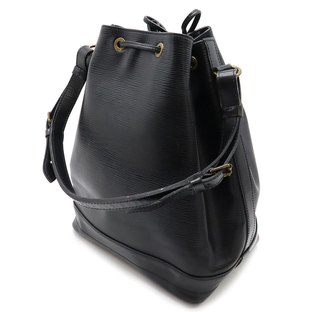 Louis Vuitton Noe Noir Epi Hobo Drawstring Shoulder Black Bag Black